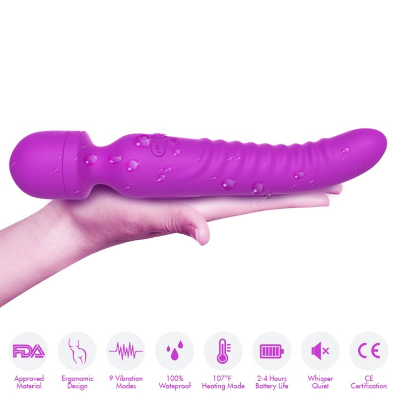 ARMONY - MISSION MASSEUR &amp; VIBRATEUR EFFET CHALEUR VIOLET