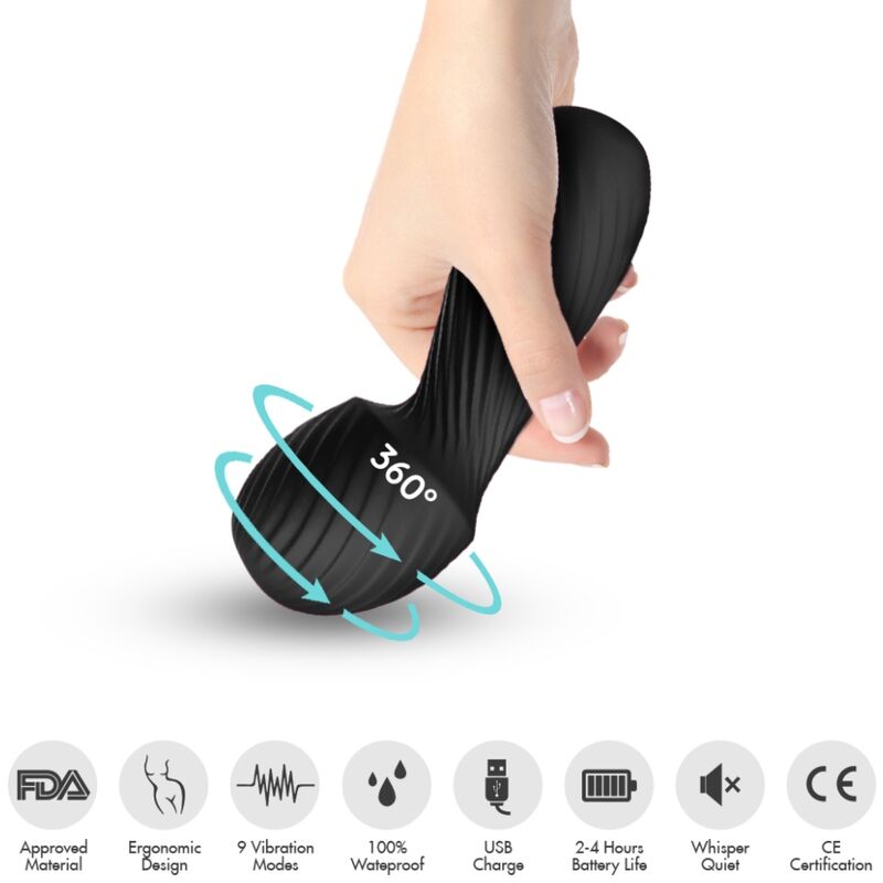 ARMONY - DAZZLE MASSEUR &amp; VIBRATEUR PETIT NOIR