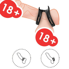 ARMONY - DUALRING DOUBLE ANNEAU ÉLASTIQUE NOIR