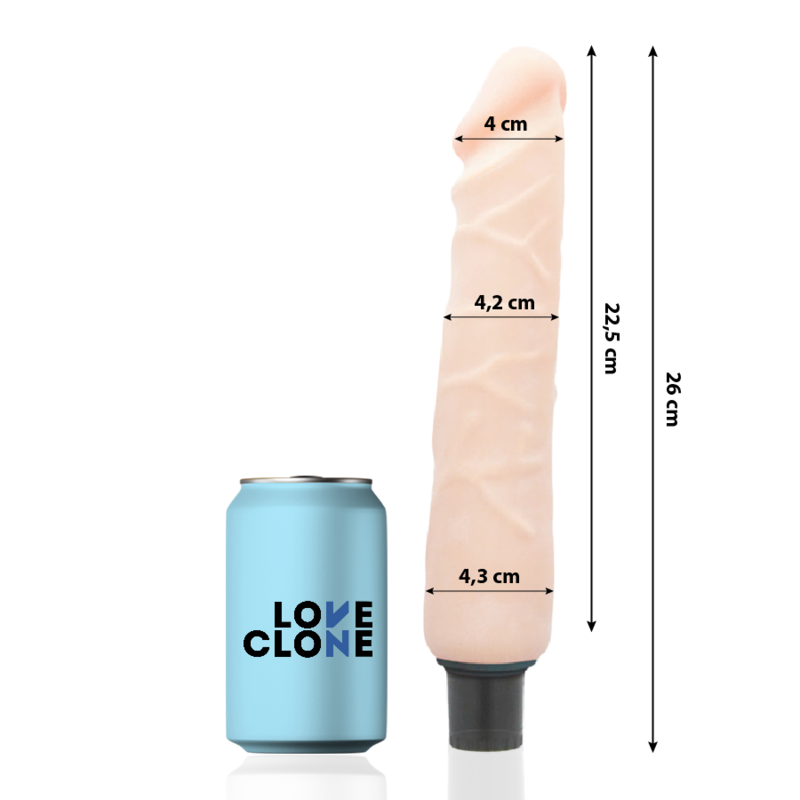 LOVECLONE - JANSEN SELF LUBRICATION VIBRATOR 26 CM -O- 4.2 CM - 53Xshop