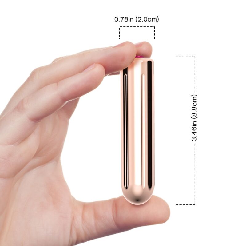 ARMONY - WARHEAD VIBRATOR BULLET TÉLÉCOMMANDE DORÉE 2 CM X 8,8 CM