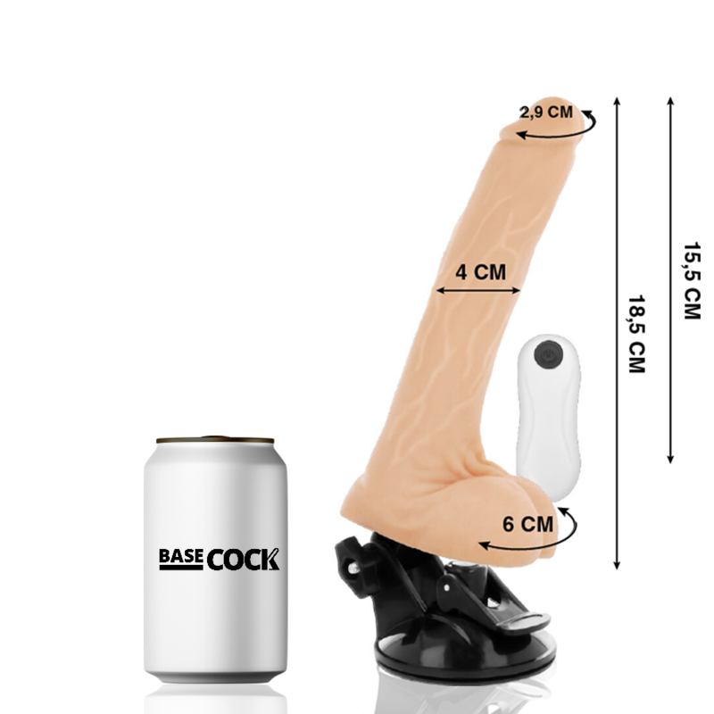 BASECOCK - REALISTIC ARTICULABLE REMOTE CONTROL FLESH 18.5 CM -O- 4 CM - 53Xshop