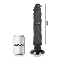 BASECOCK - REALISTIC VIBRATOR 2-1 FLESH 20 CM -O- 4 CM - 53Xshop