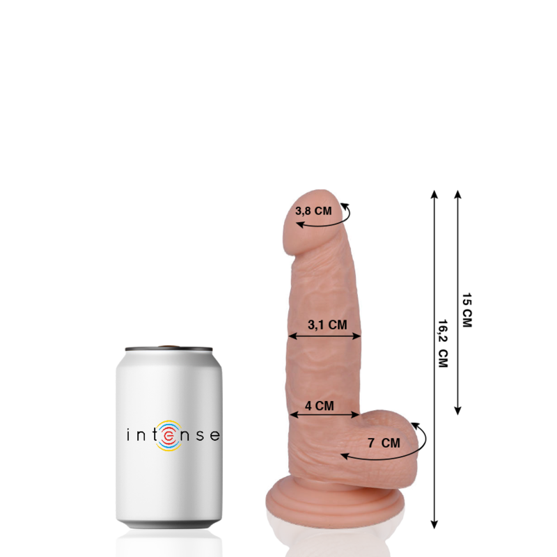 MR INTENSE - 4 REALISTIC COCK 16.2 CM -O- 3.1 CM - 53Xshop