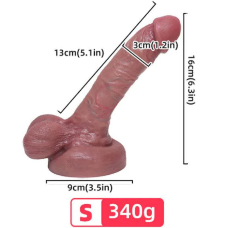 ARMONY - DILDO RÉALISTE EN SILICONE LIQUIDE 13 CM