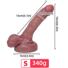 ARMONY - DILDO RÉALISTE EN SILICONE LIQUIDE 13 CM