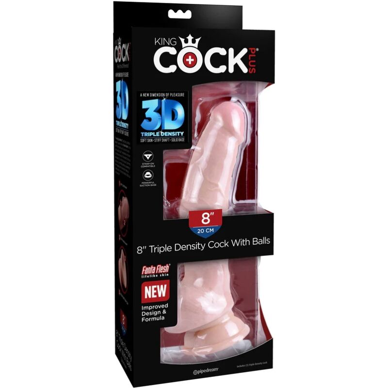 KING COCK - TRIPLE DENSITY DILDO 18.4 CM - 53Xshop