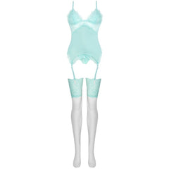 LIVCO CORSETTI FASHION - PERSINNE MIT EMPORIO SET CORSET + PANTY + STOCKINGS
