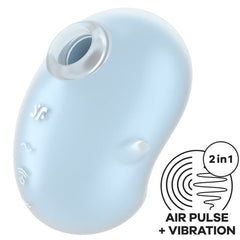 SATISFYER - CUTIE GHOST VIBRATEUR LAY-ON BLEU CLAIR