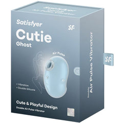 SATISFYER - CUTIE GHOST VIBRATEUR LAY-ON BLEU CLAIR