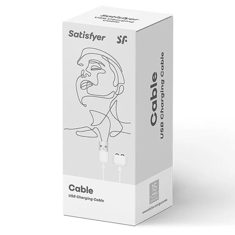SATISFYER - CHARGUER CABLE WHITE - 53Xshop