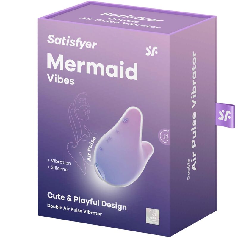 SATISFYER - STIMULATEUR ET VIBRATEUR MERMAID VIBES VIOLET ET ROSE