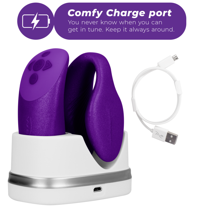 WE-VIBE - CHORUS VIBRATOR FOR COUPLES WITH LILAC SQUEEZE CONTROL - 53Xshop