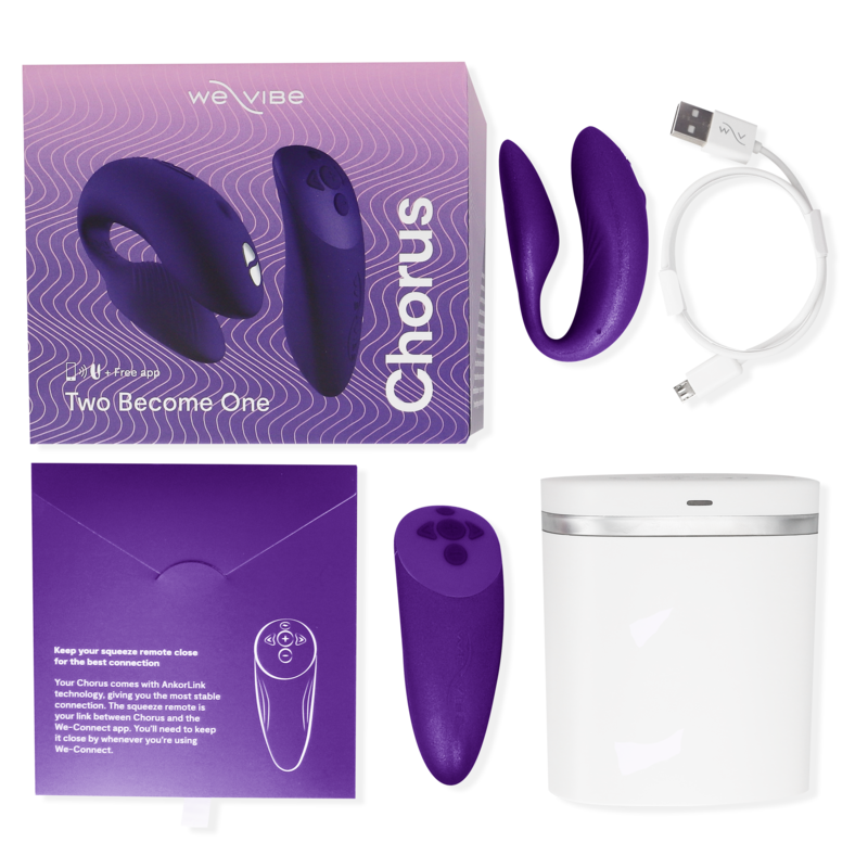 WE-VIBE - CHORUS VIBRATOR FOR COUPLES WITH LILAC SQUEEZE CONTROL - 53Xshop