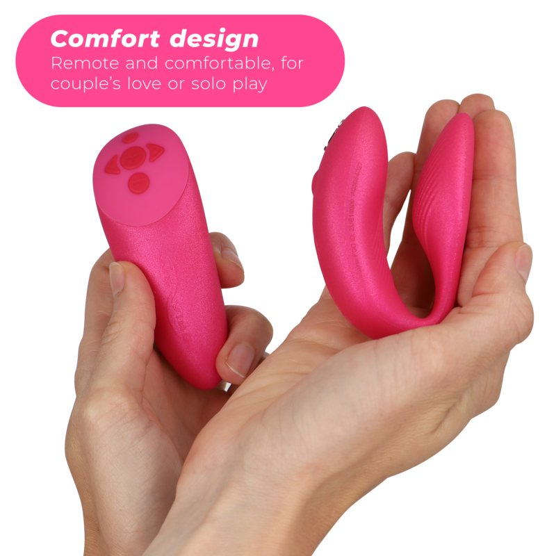 WE-VIBE - CHORUS VIBRATOR FOR COUPLES WITH SQUEEZE CONTROL PINK - 53Xshop