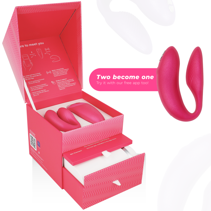 WE-VIBE - CHORUS VIBRATOR FOR COUPLES WITH SQUEEZE CONTROL PINK - 53Xshop