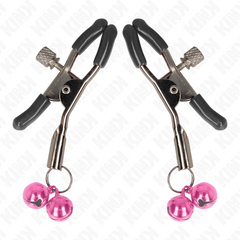 KINK - DOUBLE BELL NIPPLE CLAMP PINK 6 CM