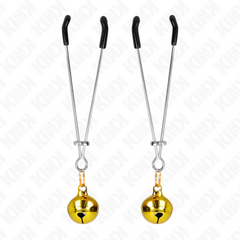 KINK - THIN BELL NIPPLE CLAMPS GOLD 7 CM