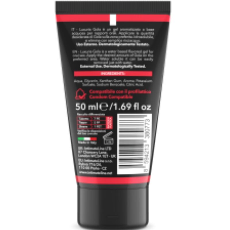 INTIMATELINE LUXURIA - ORAL SEX GEL STRAWBERRY FLAVOR 50 ML - 53Xshop