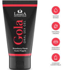 INTIMATELINE LUXURIA - ORAL SEX GEL STRAWBERRY FLAVOR 50 ML - 53Xshop