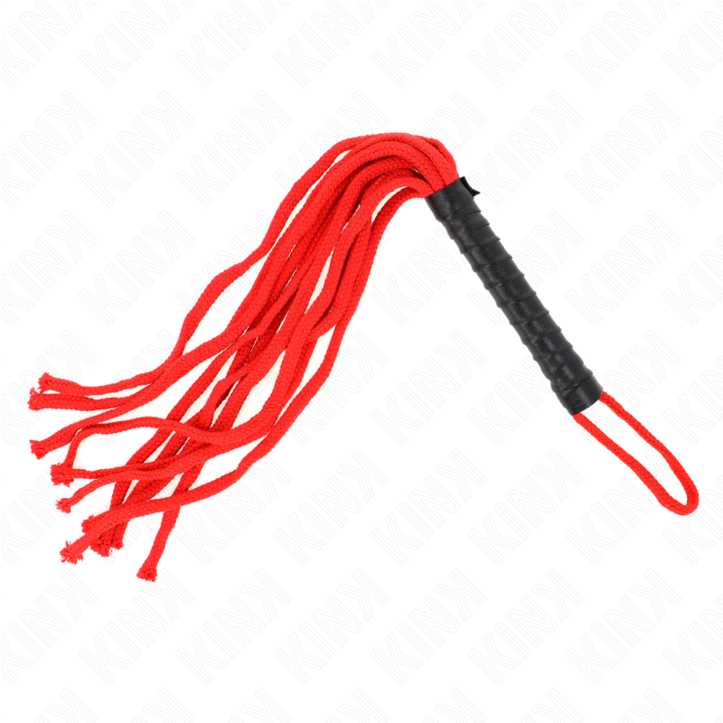 KINK - FOUET À CORDE ROUGE 56 CM