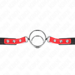 KINK - GAG WITH MULTIPLE O-RINGS 4 / 4.8 CM RED 38 X 56 CM
