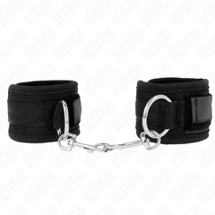 KINK - ATTACHES DE POIGNET NOIRES RÉGLABLES 18-35 CM X 6 CM