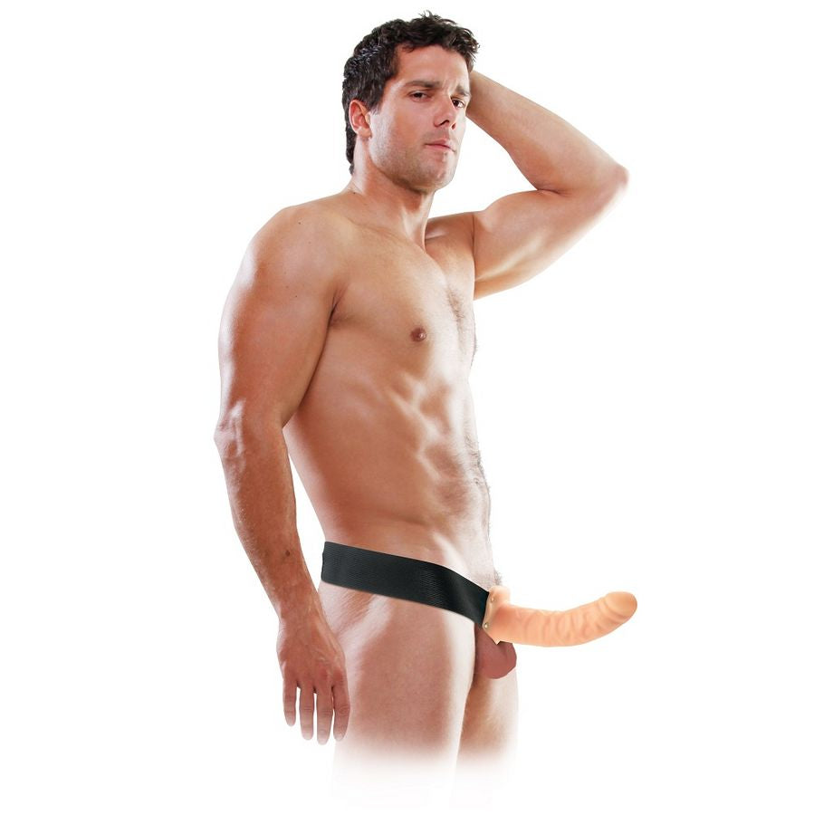 FETISH FANTASY SERIES - 19 CM HOLLOW STRAP-ON NATURAL - 53Xshop