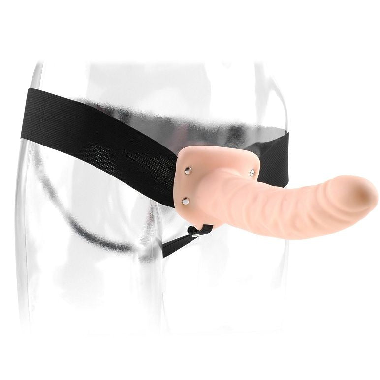 FETISH FANTASY SERIES - 19 CM HOLLOW STRAP-ON NATURAL - 53Xshop
