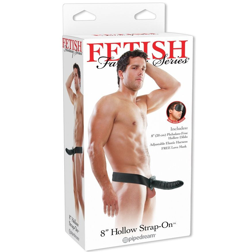 FETISH FANTASY SERIES - 19 CM HOLLOW STRAP-ON BLACK - 53Xshop