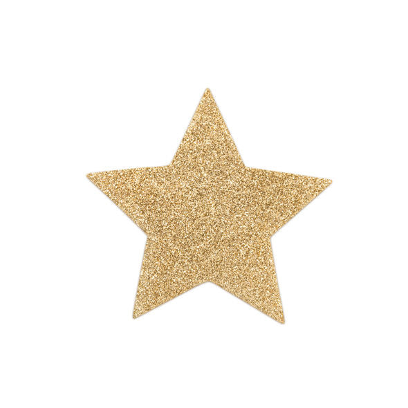 BIJOUX - INDISCRETS FLASH GOLDEN STAR NIPPLE COVERS - 53Xshop