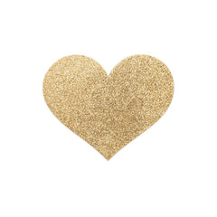 BIJOUX - INDISCRETS FLASH GOLDEN HEART NIPPLE COVERS - 53Xshop