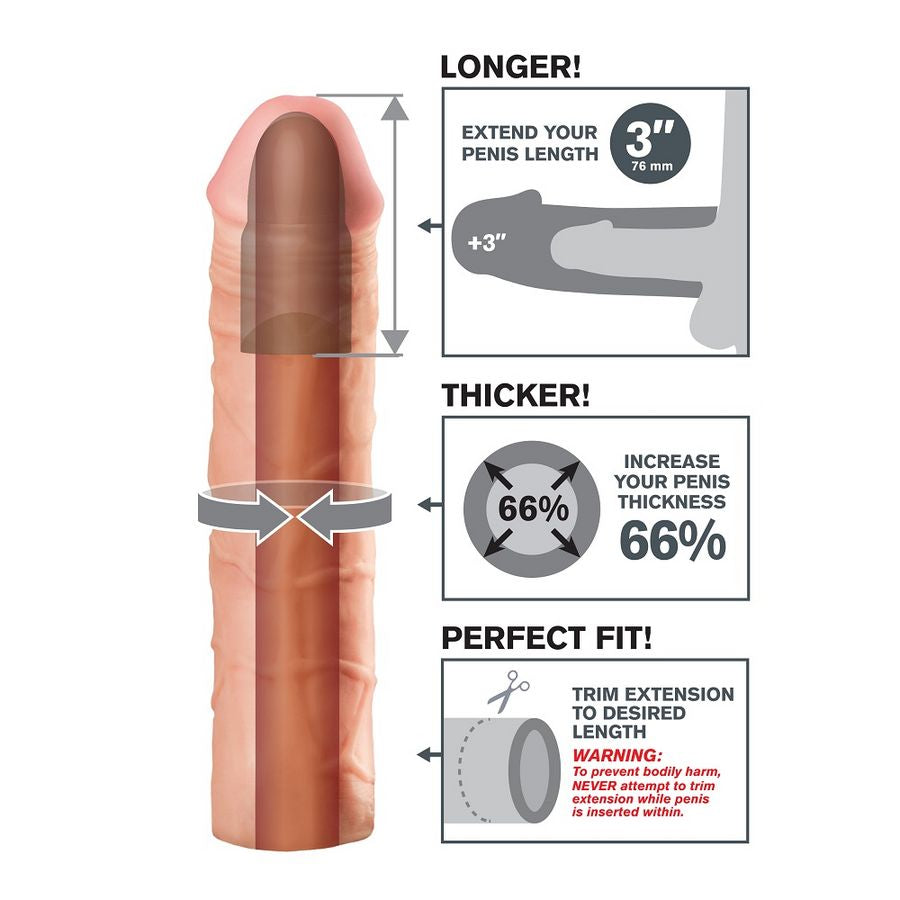 FANTASY X- TENSIONS - MEGA 3 EXTENSION FLESH - 53Xshop