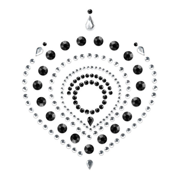 BIJOUX - INDISCRETS FLAMBOYANT BLACK&SILVER - 53Xshop