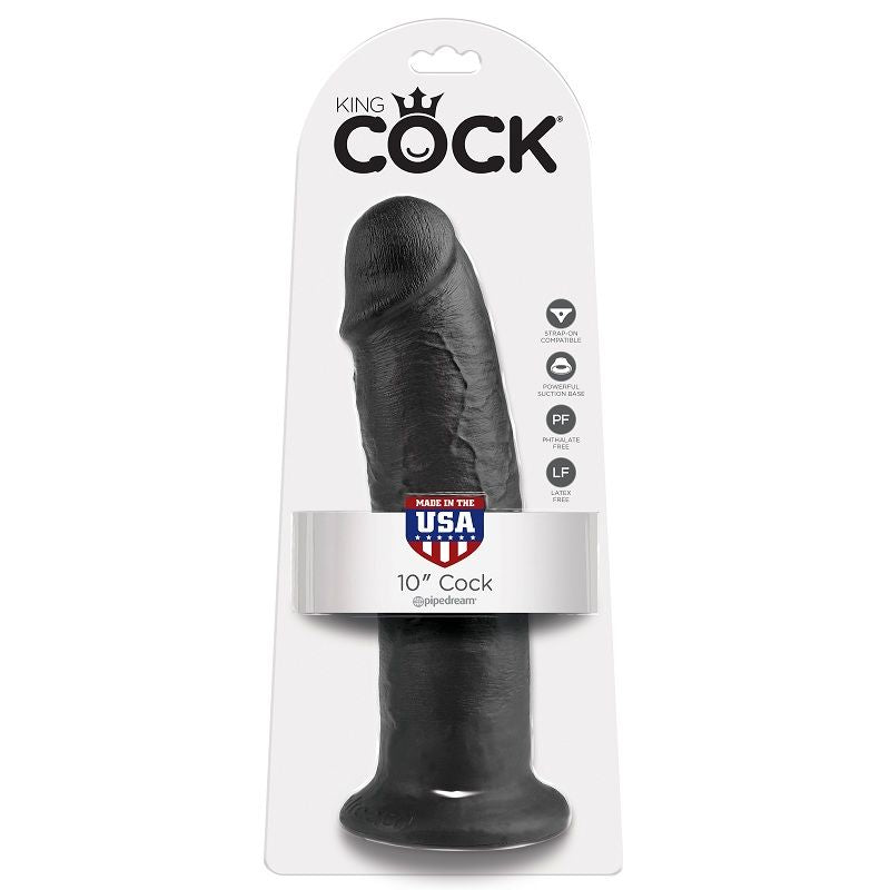 KING COCK - 10 DILDO BLACK 25 CM - 53Xshop