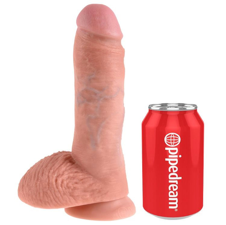 KING COCK - 8 DILDO FLESH WITH BALLS 20.3 CM - 53Xshop