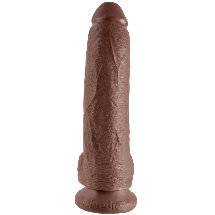 KING COCK - 9 DILDO BROWN WITH BALLS 22.9 CM - 53Xshop