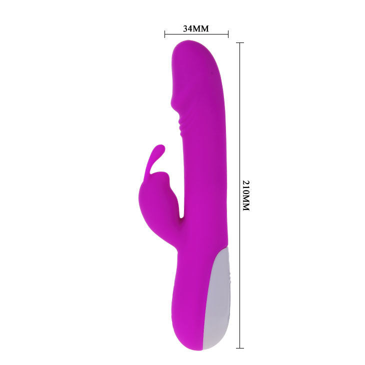 PRETTY LOVE - FLIRTATION ROBERT VIBRATOR WITH CLITORIS STIMULATOR - 53Xshop