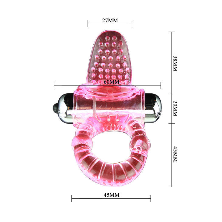 BAILE - SWEET ABS 10 RHYTHMS RING PINK VIBRATOR PENIS RING - 53Xshop