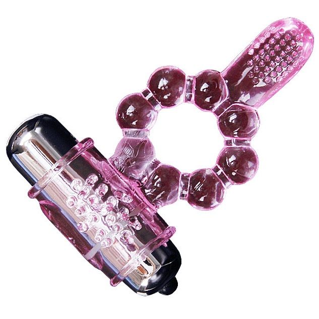 BAILE - SILICONE RING 10 TONGUE RHYTHMS WITH PINK VIBRATION - 53Xshop