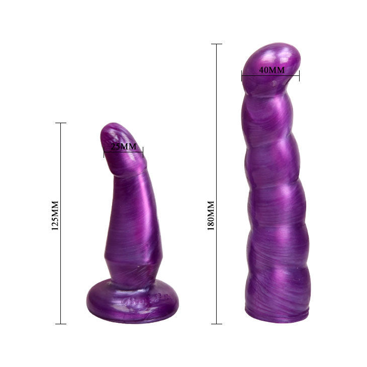 BAILE - LILAC FEMALE ANAL AND VAGINAL HARNESS GPOINT 17 CM - 53Xshop