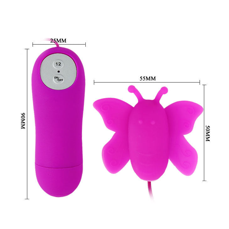 BAILE - LOVE EGGS BUTTERFLY CLITORIS STIMULATOR 12 SPEEDS LILAC REMOTE CONTROL - 53Xshop