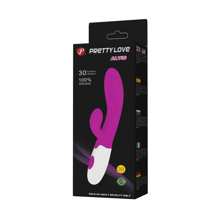PRETTY LOVE - FLIRTATION ALVIS VIBRATOR WITH CLITORIS STIMULATOR - 53Xshop