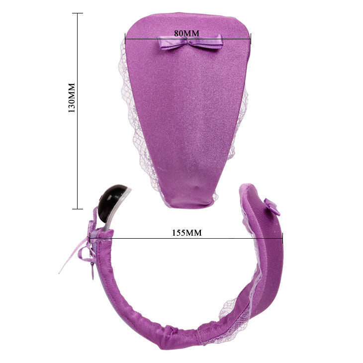 BAILE - THONG WITH VIBRATOR WITH LILAC REMOTE CONTROL - 53Xshop