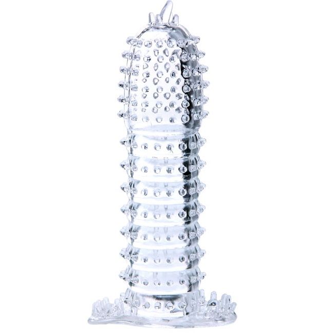 BAILE - PENIS SHEATH WITH TRANSPARENT STIMULATING POINTS 14 CM - 53Xshop
