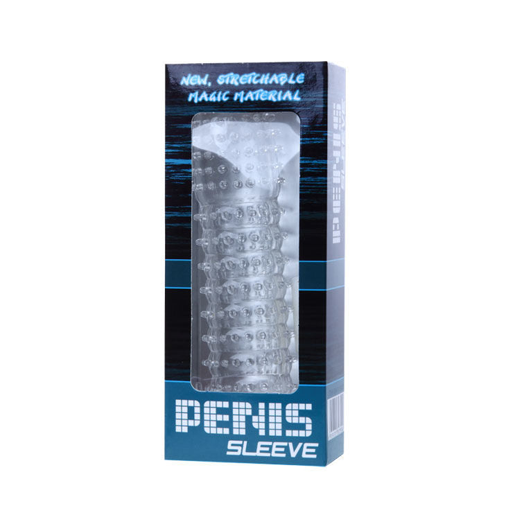 BAILE - PENIS SHEATH WITH TRANSPARENT STIMULATING POINTS 14 CM - 53Xshop