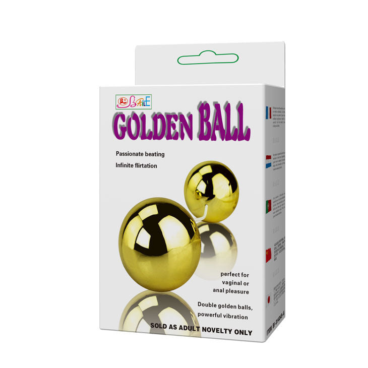 BAILE - GOLDEN CHINESE BALLS VIBRATOR - 53Xshop