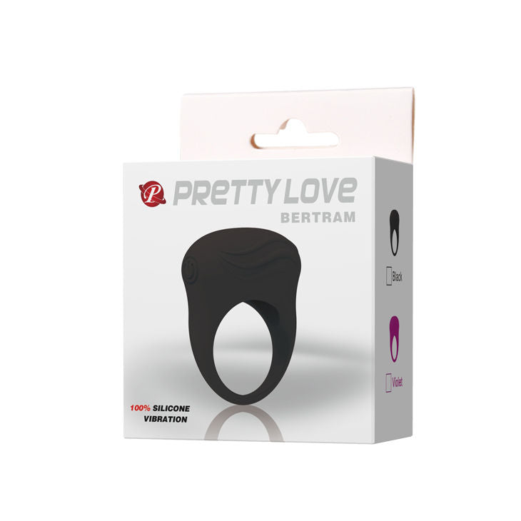 PRETTY LOVE - BERTRAM BLACK VIBRATOR RING - 53Xshop