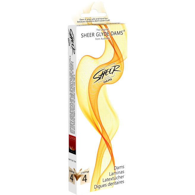 SHEER GLYDE - DAMS LAMINAS LATEX ORAL SEX VANILLA - 53Xshop