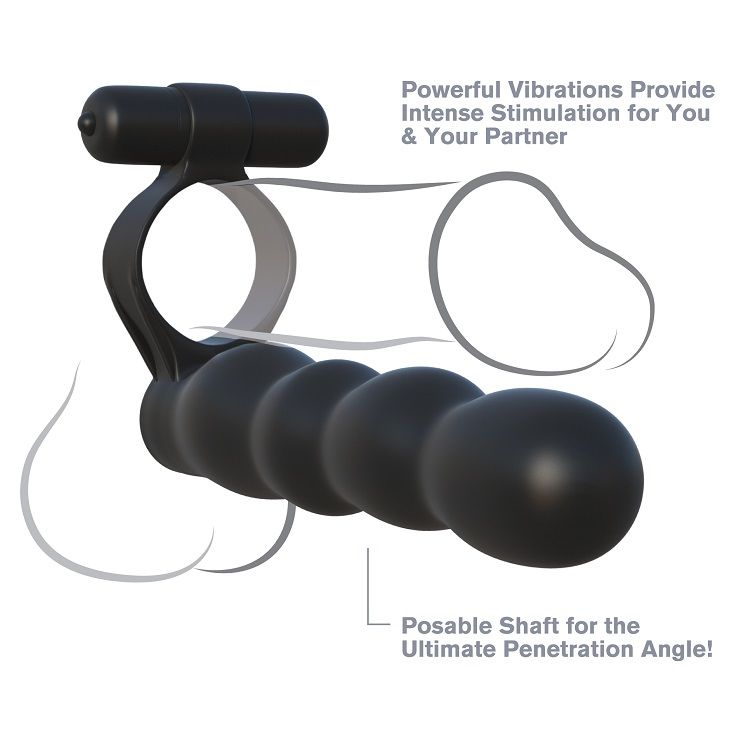 FANTASY C-RINGZ - POSABLE DOUBLE PENETRATOR - 53Xshop